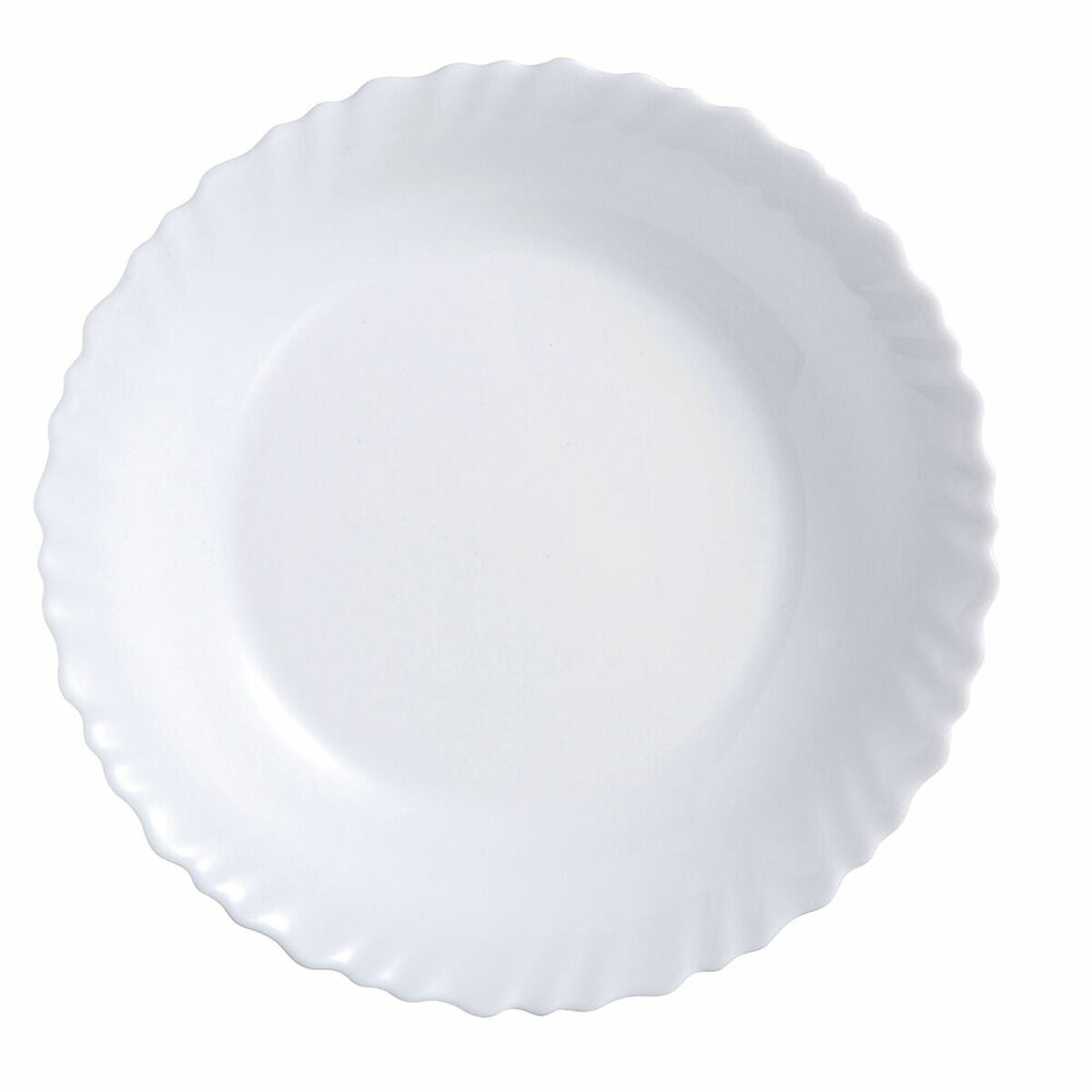 Flad plade Luminarc Feston White Glass (Ø 25 cm)