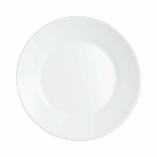 Tallerkensæt Arcoroc Restaurant White Glass (Ø 23,5 cm) (6 uds)