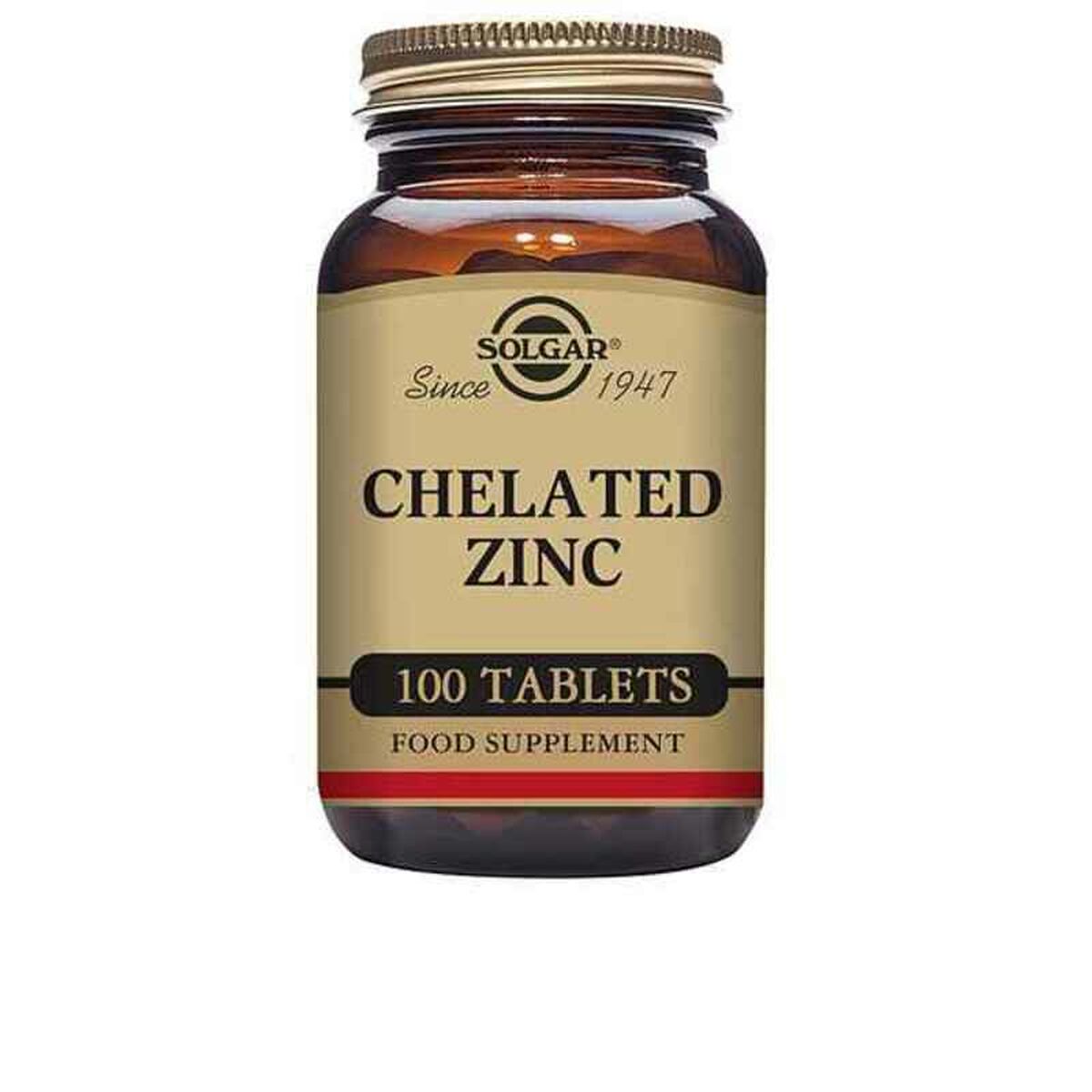 Chelated Zinc Solgar Zinc Quelado (100 uds)