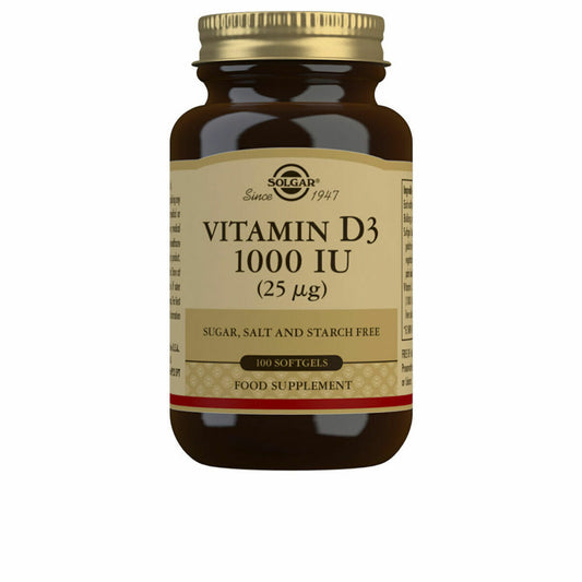 Vitamin D3 (fish liver oil and Cholecalciferol Solgar 1000 iu (100 Capsules)