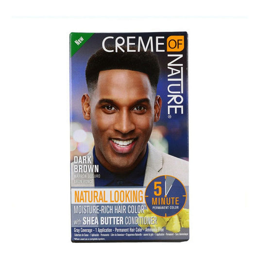 Permanent Dye Mens Color Creme Of Nature Dark Brown 2Oz Creme Of Nature