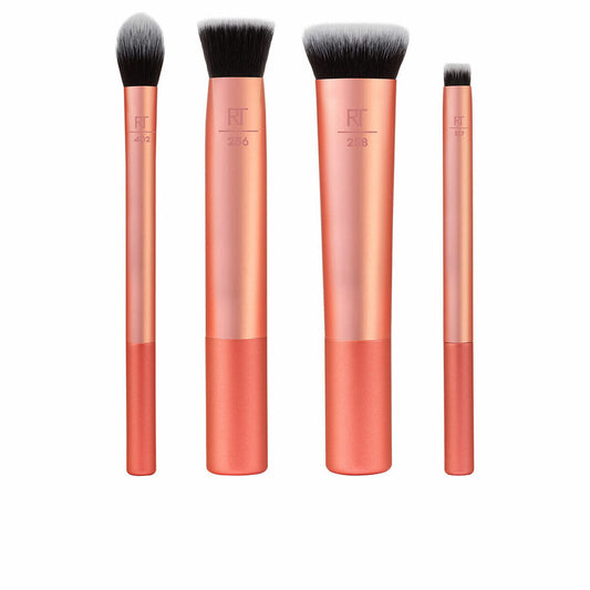 Set of Make-up Brushes Real Techniques Salmon 4 Pieces