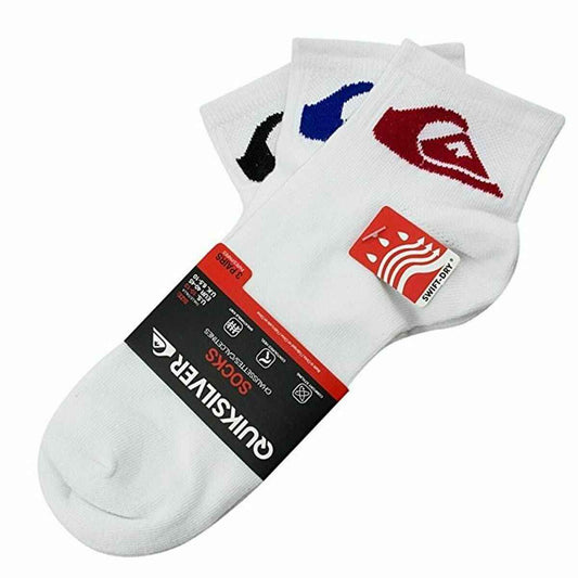 Ankle Socks QuikSilver Sportswear White 3 pairs QuikSilver