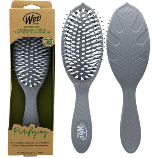 Detangling Hairbrush The Wet Brush Go Green Grey Softening The Wet Brush