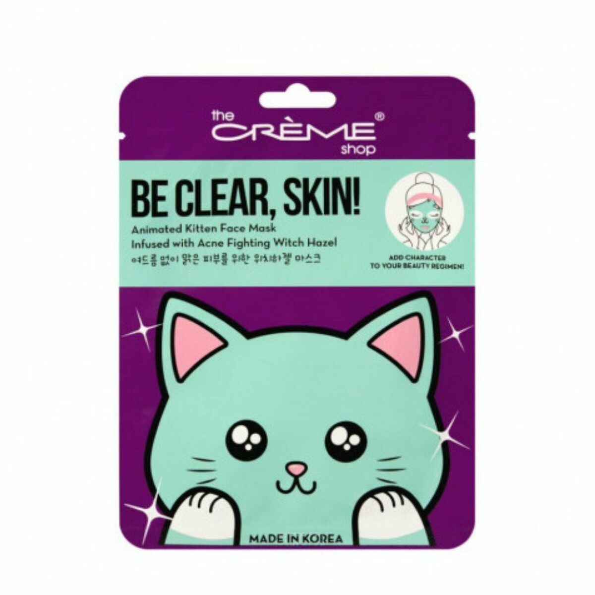 Facial Mask The Crème Shop Be Clear, Skin! Kitten (25 g) The Crème Shop