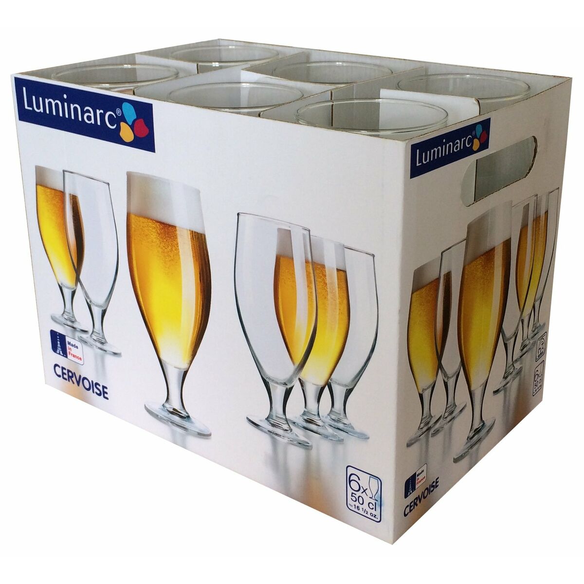 Ølglas Luminarc Spirit Bar gennemsigtigt glas 500 ml 6 enheder (pakke 6x)