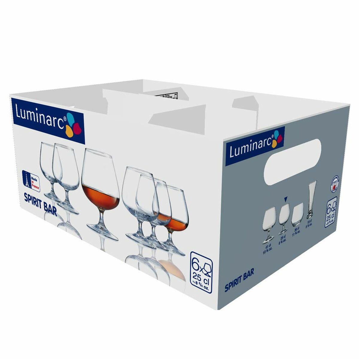 Ballonglas Luminarc Spirit Bar gennemsigtigt glas 6 enheder 250 ml (pakke 6x)