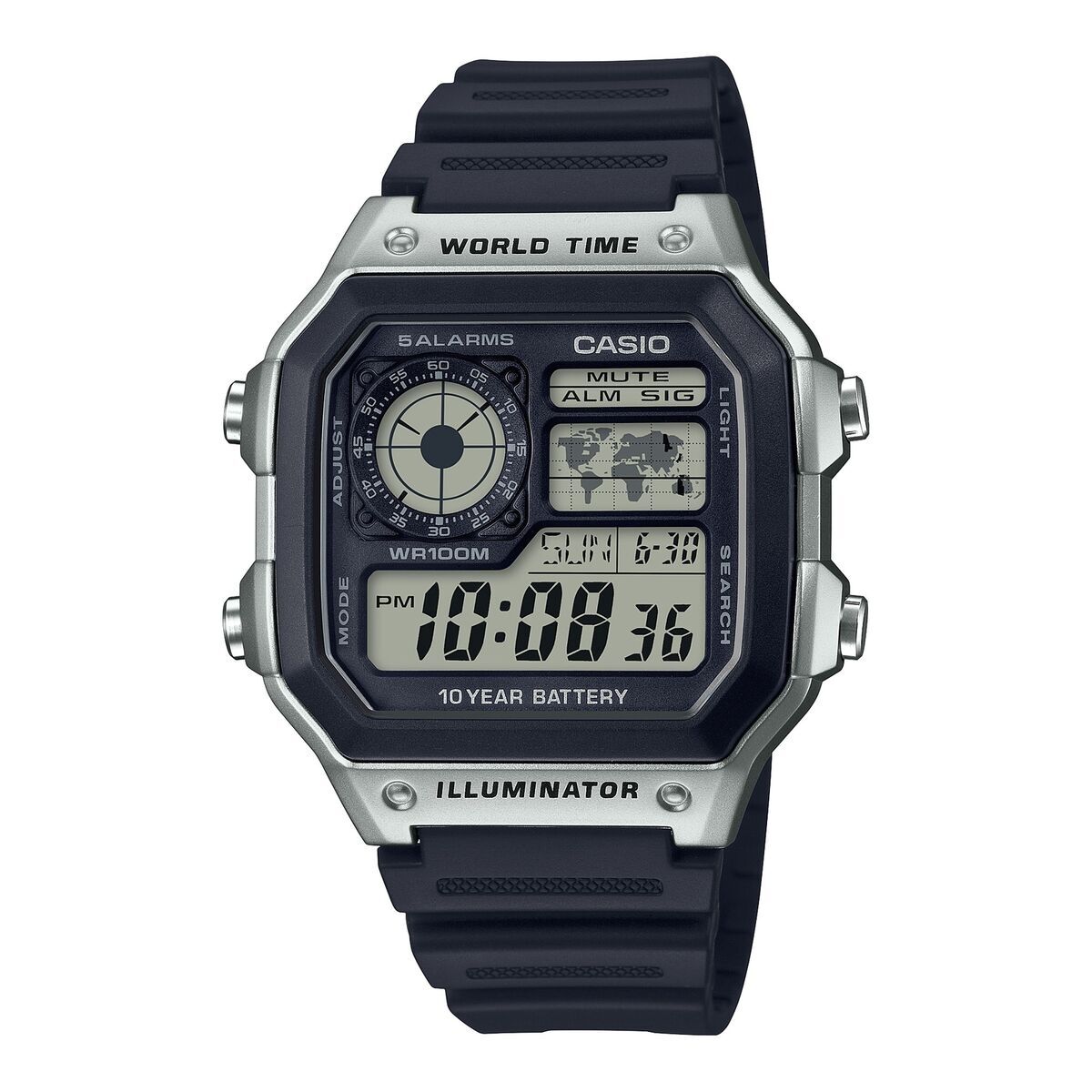 Men's Watch Casio CASIO SPORT WORLD TIME ILLUMINATOR 5 ALARMS Casio