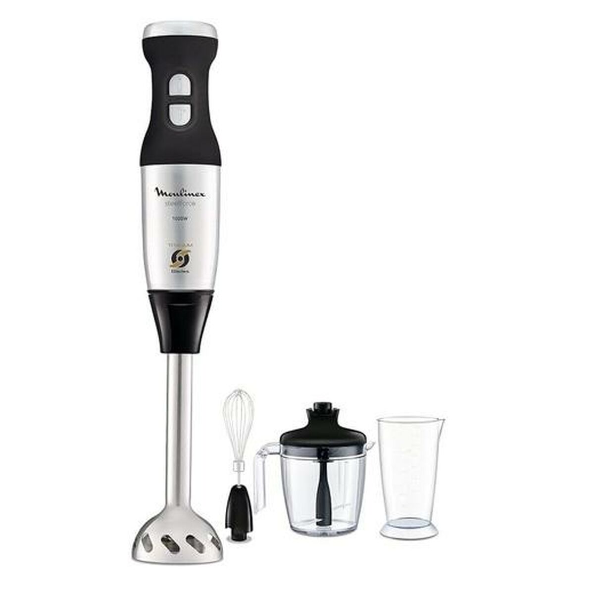 Håndblender Moulinex Steelforce Sort 1000 W