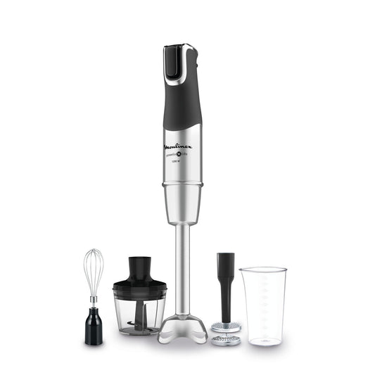 Multifunktionsstavblender med tilbehør Moulinex Powelix Life Silver 1200 W