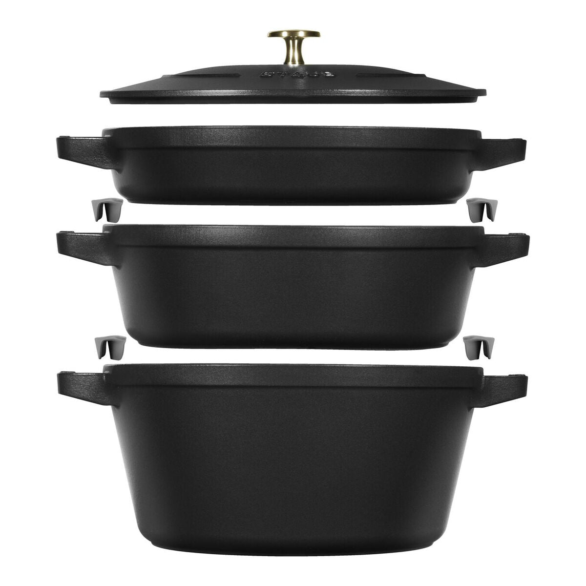 Kasserolle Zwilling La Cocotte Sort Støbejern 1 Stk Ø 24 cm 1 kg 4,2 L (1 Enhed)