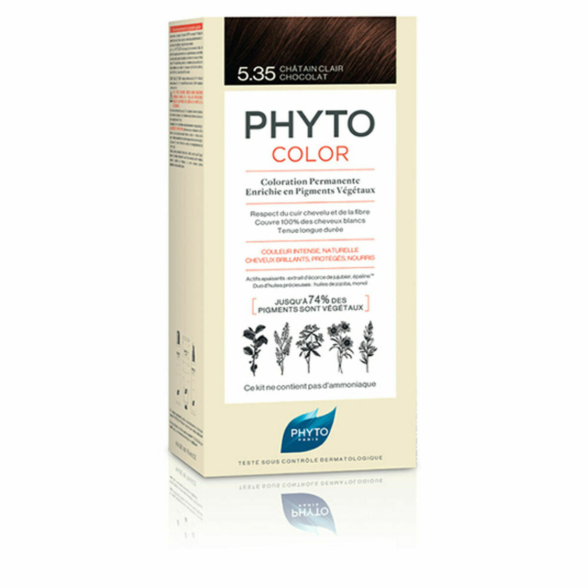 Permanent Colour PHYTO PhytoColor 5.35-castaño claro chocolate Ammonia-free