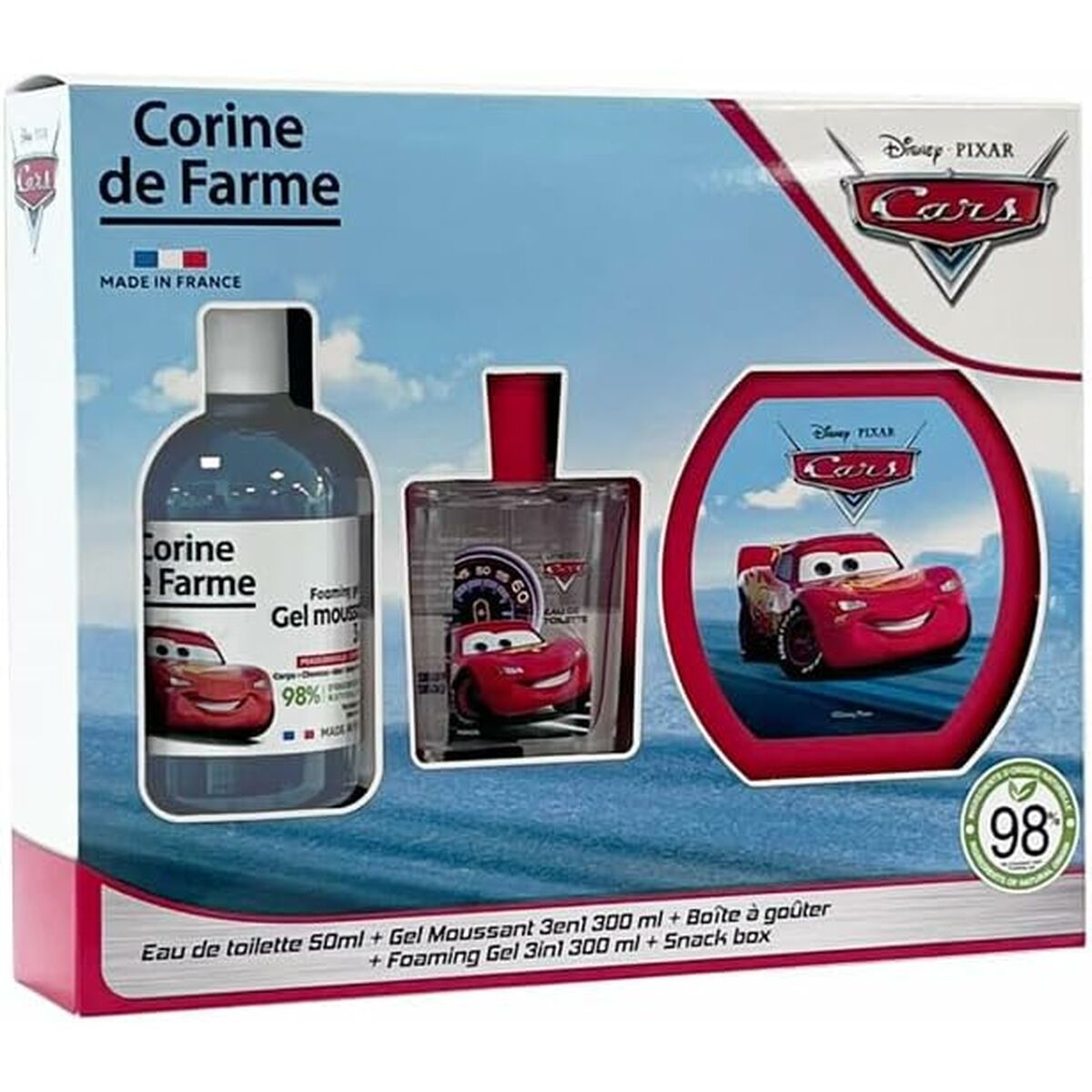 Children's Perfume Corine de Farme CARS EDT 50 ml 300 ml 3 Pieces Corine de Farme