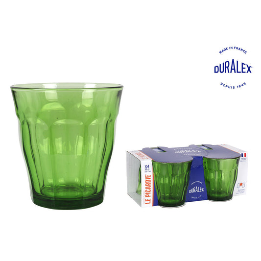 Sæt glas Duralex Picardie Green 310 ml (4 enheder)