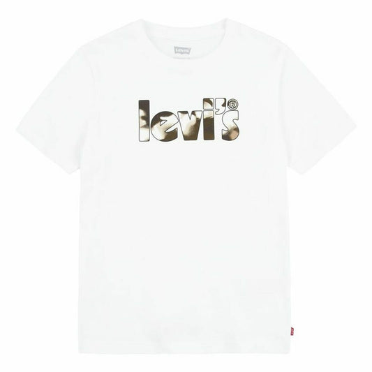 T-shirt Levi's Camo Poster Logo Bright 60732 White