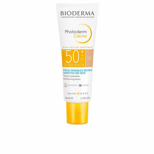 Solbeskyttelse med Color Bioderma Photoderm Spf 50+ 40 ml