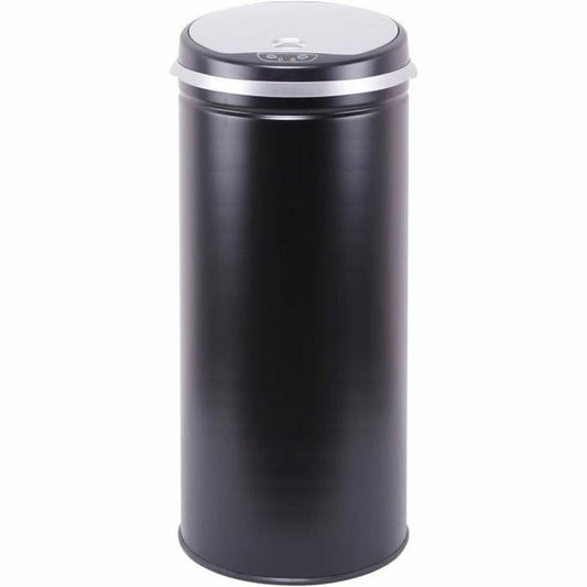 Waste bin Kitchen Move Black Stainless steel Plastic Kitchen Move