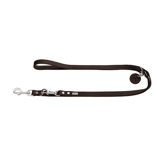 Dog Lead Hunter Brown 2 m Adjustable Leather