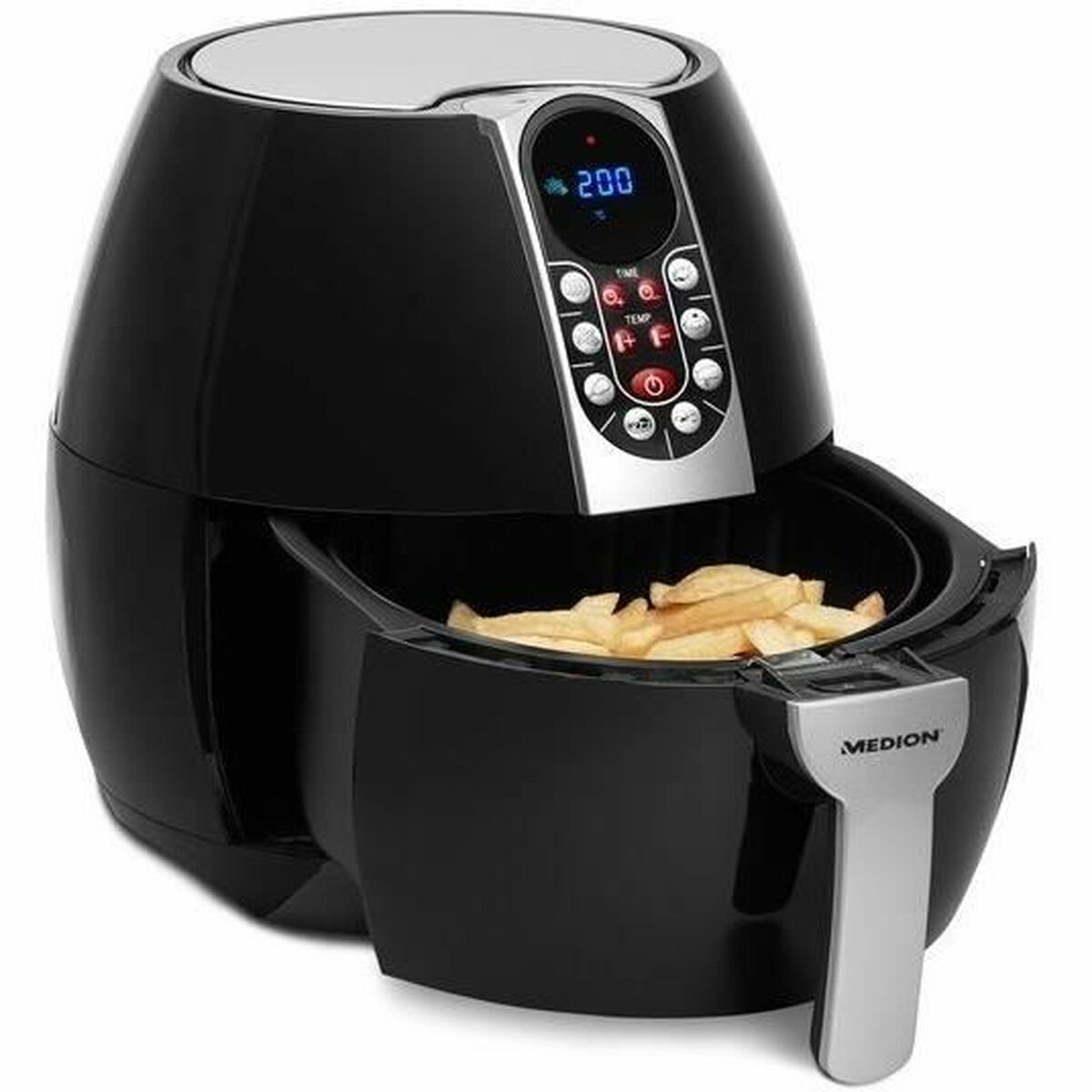 Air Fryer Medion 1500 W 2,8 L Sort/Sølv