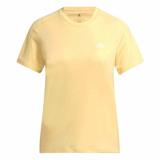 Women’s Short Sleeve T-Shirt Adidas Run It Yellow Adidas