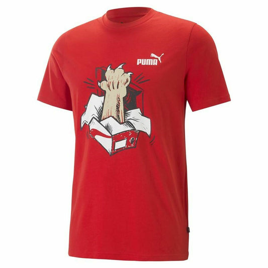 Short Sleeve T-Shirt Puma Graphics Sneaker For All Time Red Unisex Puma