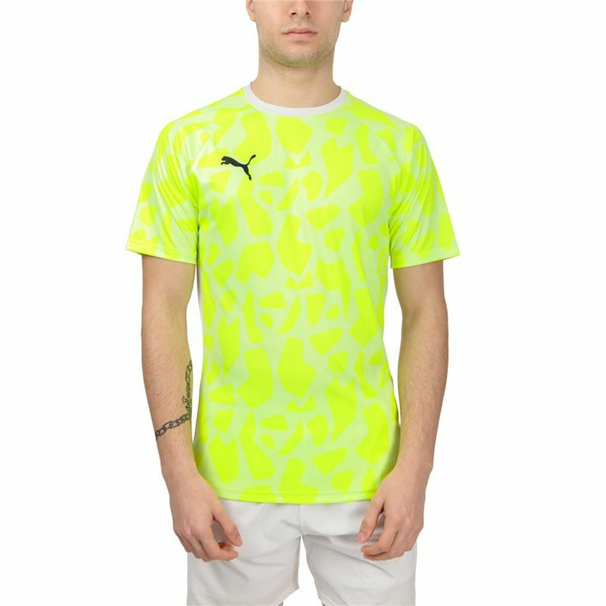 Men’s Short Sleeve T-Shirt Puma Teamliga Yellow Padel Puma