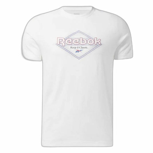 Men’s Short Sleeve T-Shirt Reebok Graphic Series White