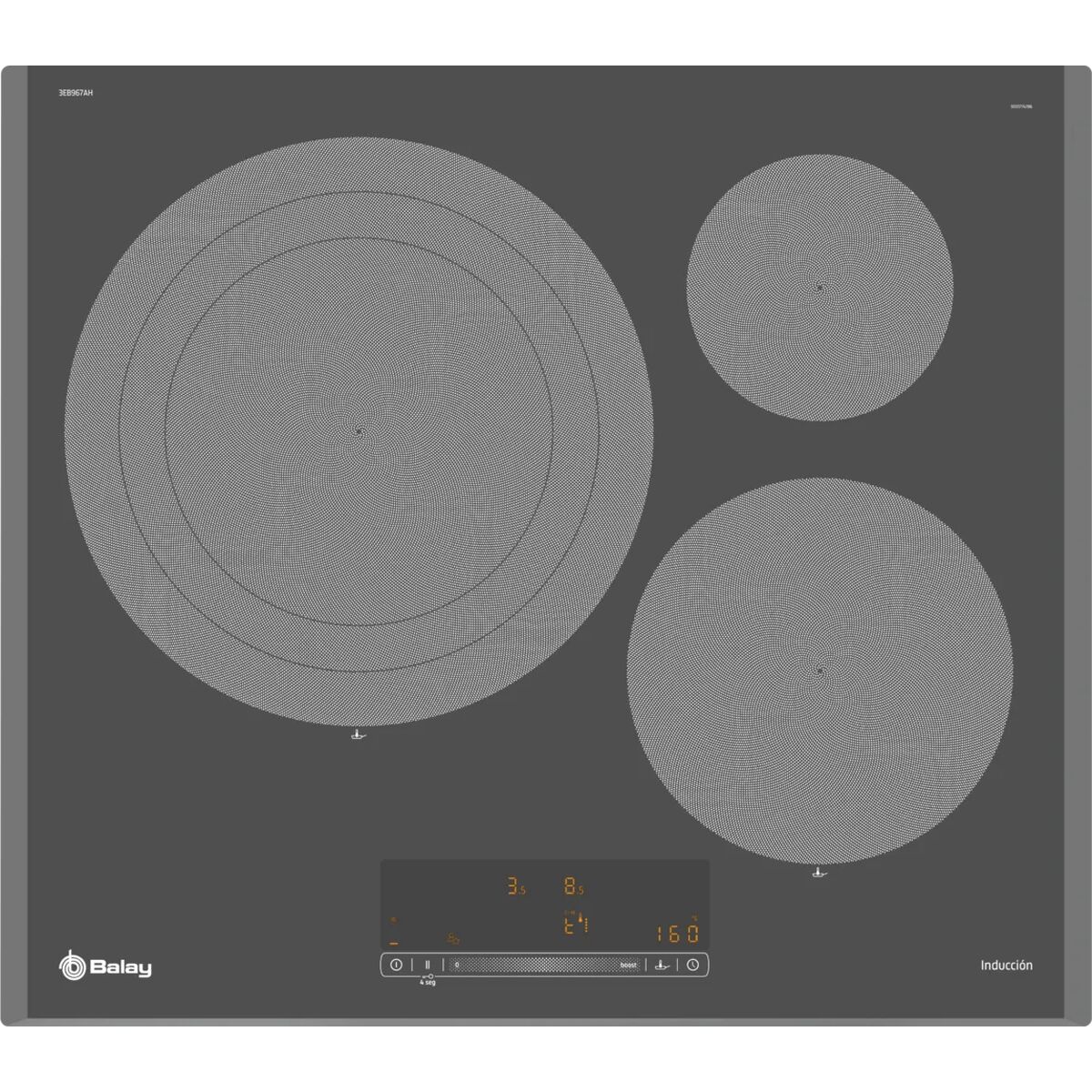 Induktionsvarmeplade Balay 3EB967AH 60 cm 7400 W