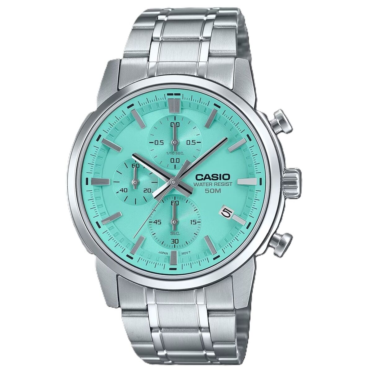 Men's Watch Casio CHRONO DATE SILVER AQUA Casio