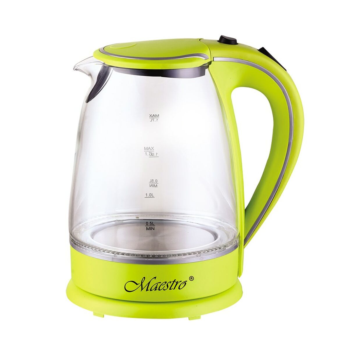 Kettle Feel Maestro MR-064 Green Transparent Glass 2000 W 1,7 L