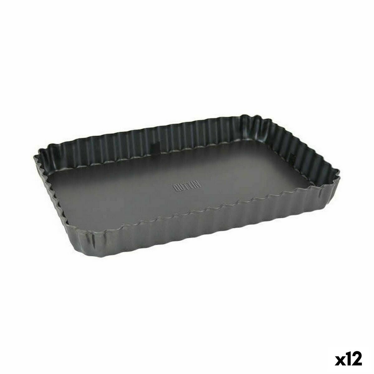 Springform Pan Quttin Black Carbon stål 22,5 x 15,5 x 3 cm (12 enheder)