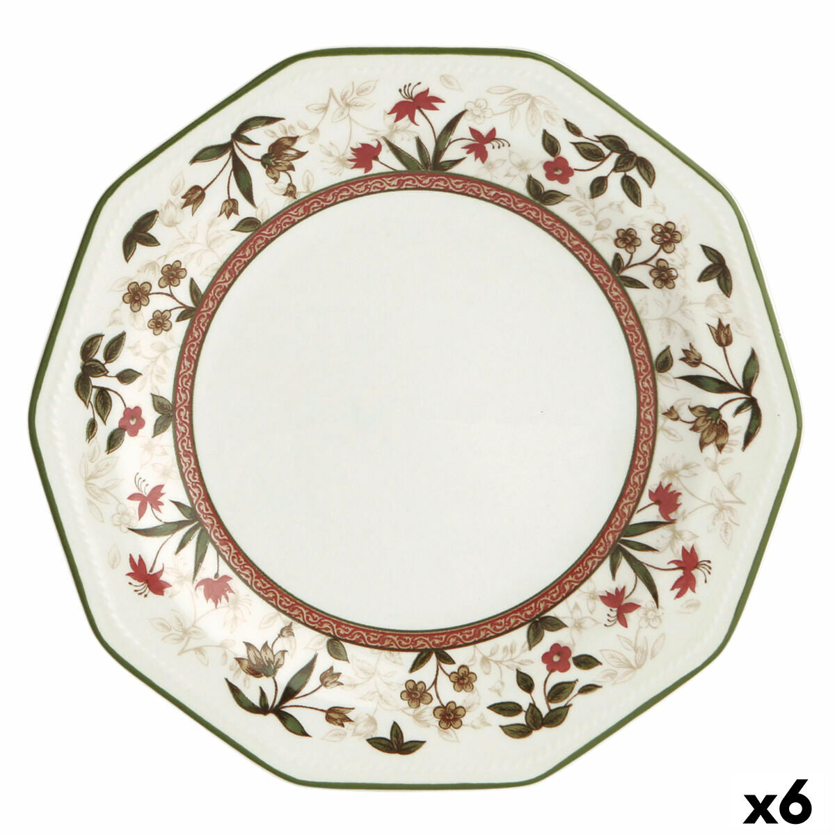 Dessert Dish Queen´s By Churchill Assam Floral Keramik Kina porcelæn Ø 20,5 cm (6 enheder)