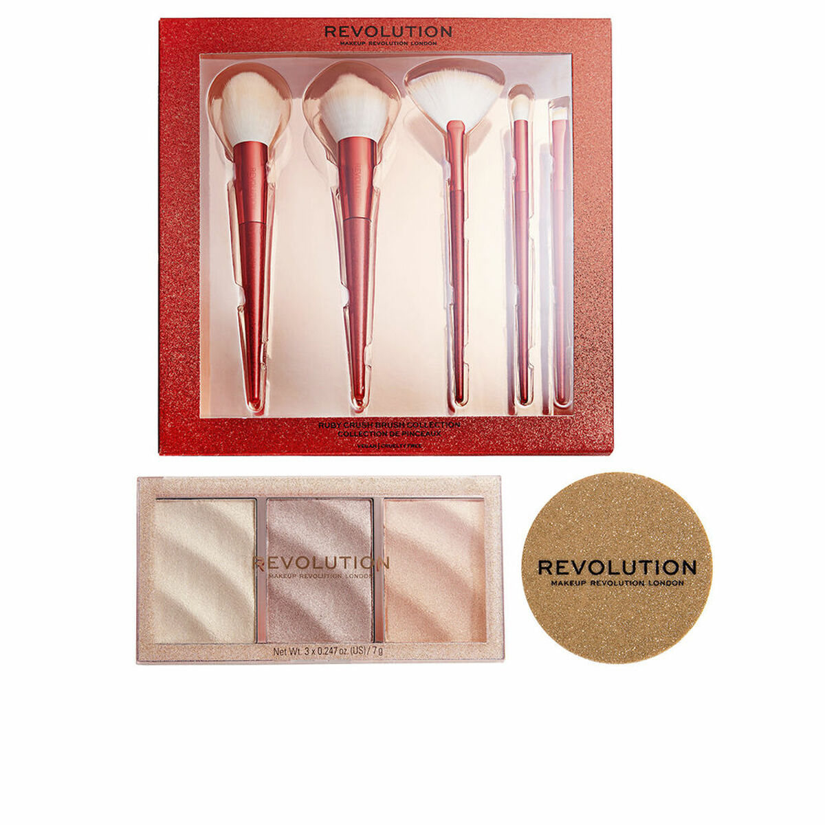 Make-Up Set Revolution Make Up Highlighter 3 Pieces