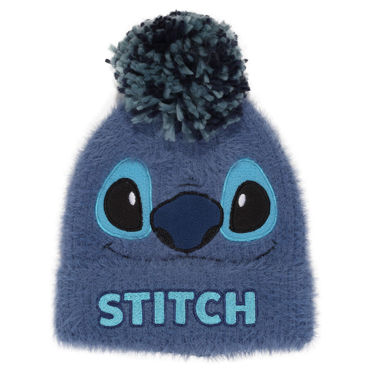 Hat Stitch Fluffy Pom Beanie Stitch