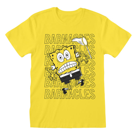 Unisex Short Sleeve T-Shirt Spongebob Barnacles Yellow