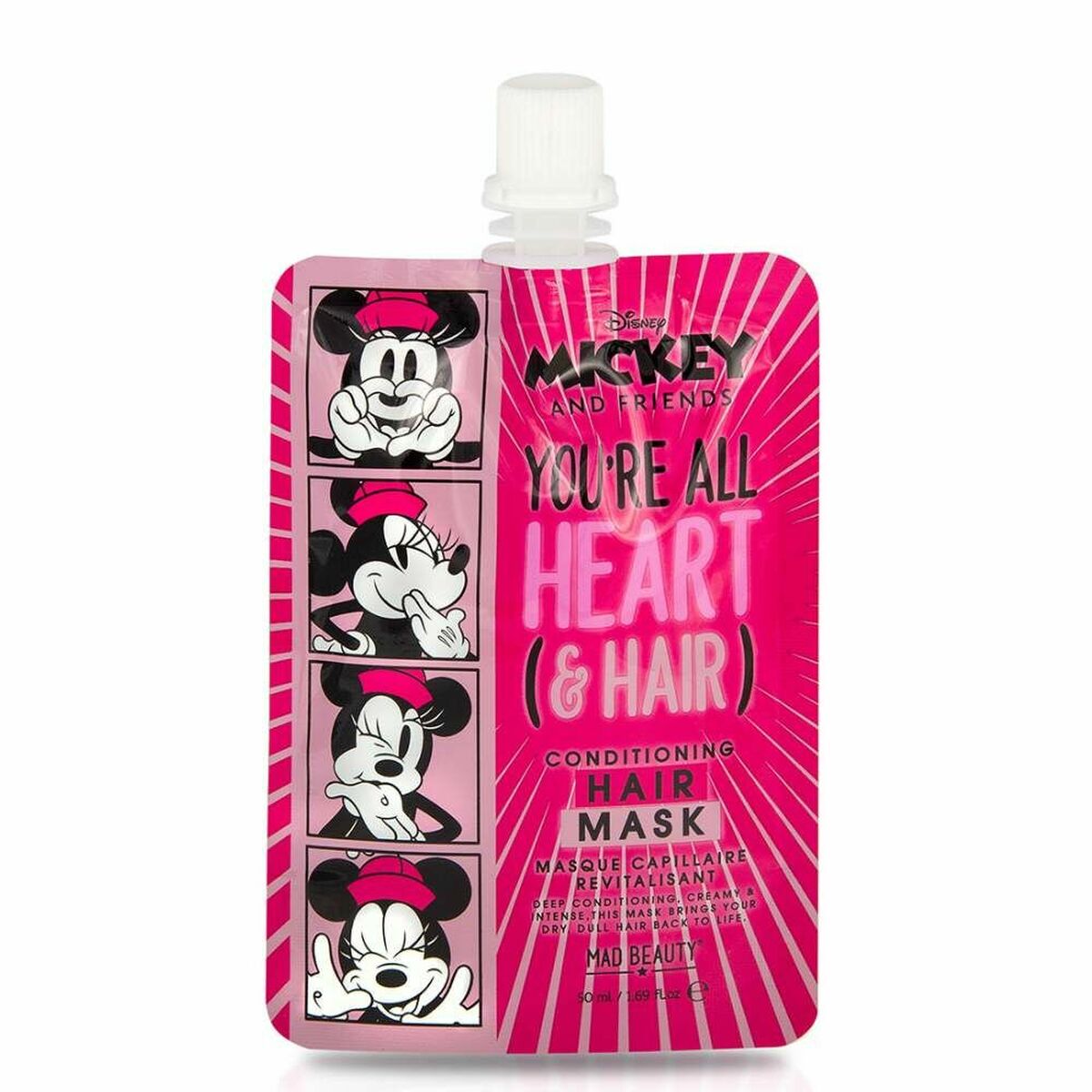 Hair Mask Mad Beauty Disney M&F Minnie Revitalising (50 ml) Mad Beauty