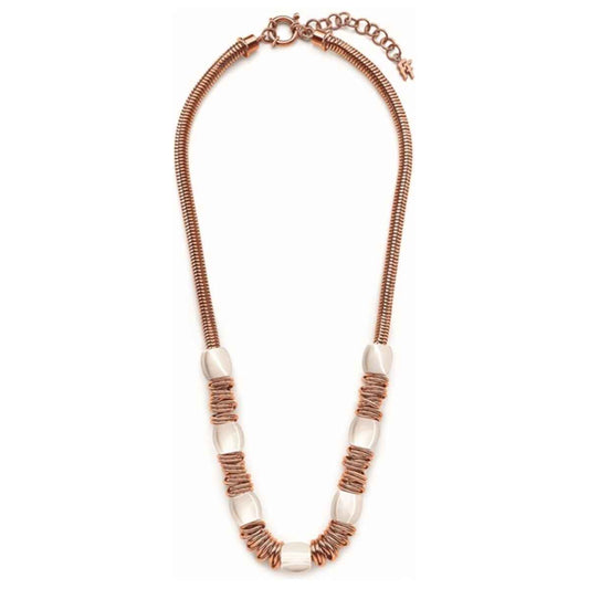 Ladies' Necklace Folli Follie 3N14T050RW_Acero Rosado 45 cm Folli Follie