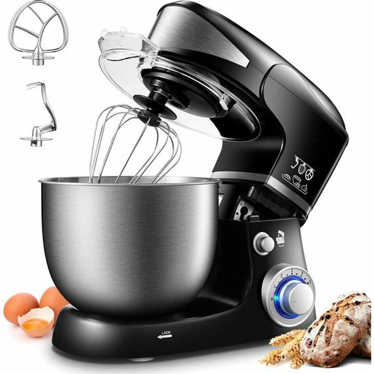 Blender/pastry Mixer Royalty Line PKM-1600 1800 W Black