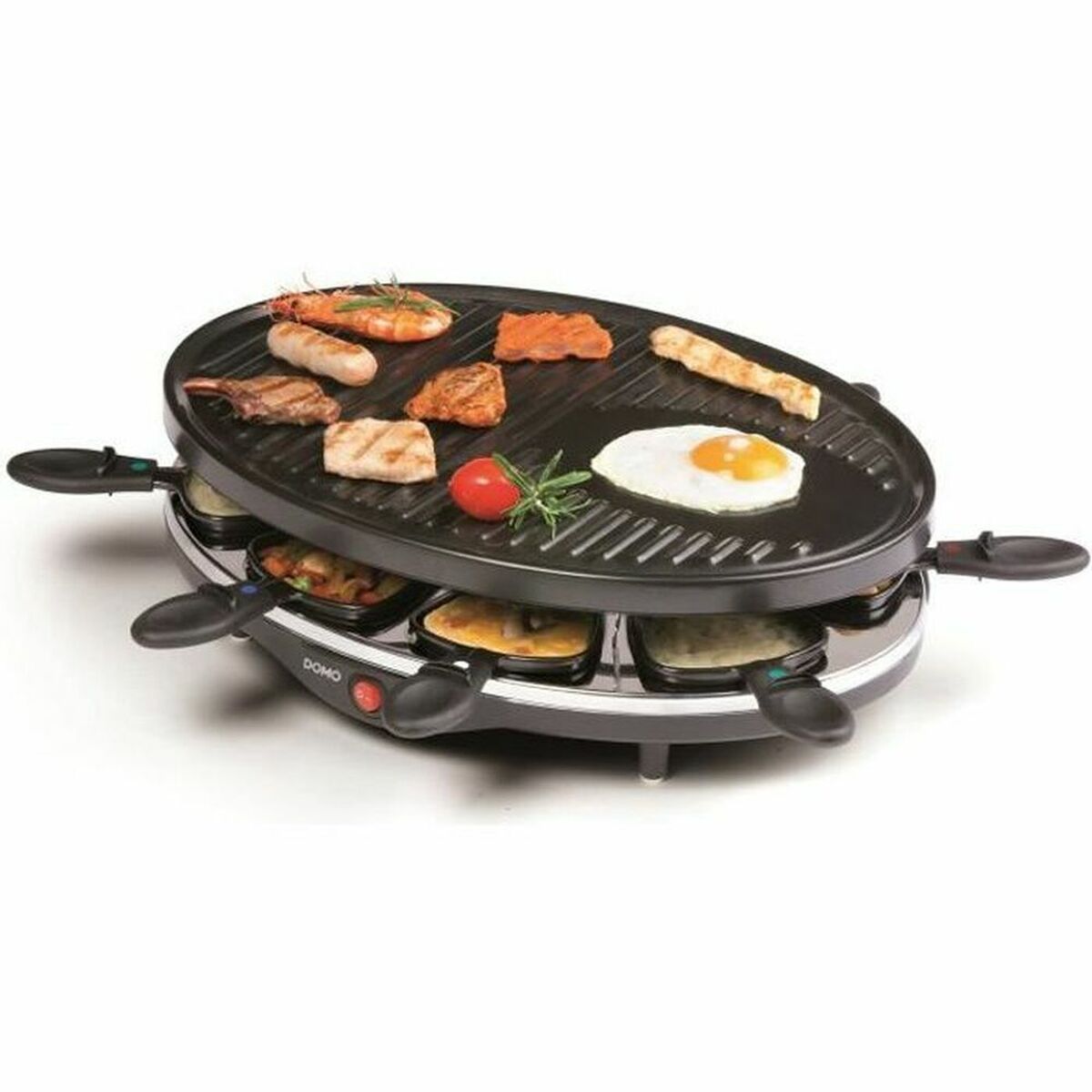 Grillkogeplade DOMO DO9038G Sort 1200 W