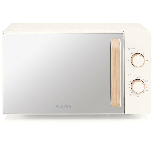 Mikrobølgeovn Flama 1831FL Creme 700 W 20 L