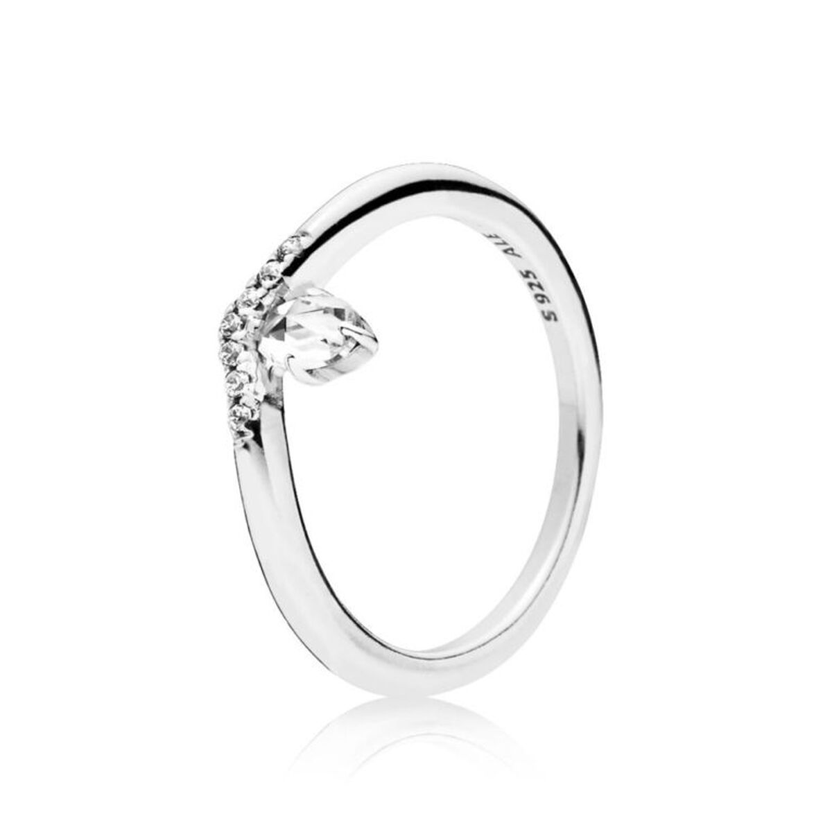 Ladies' Ring Pandora WISHBONE SILVER - SIZE 58 Pandora