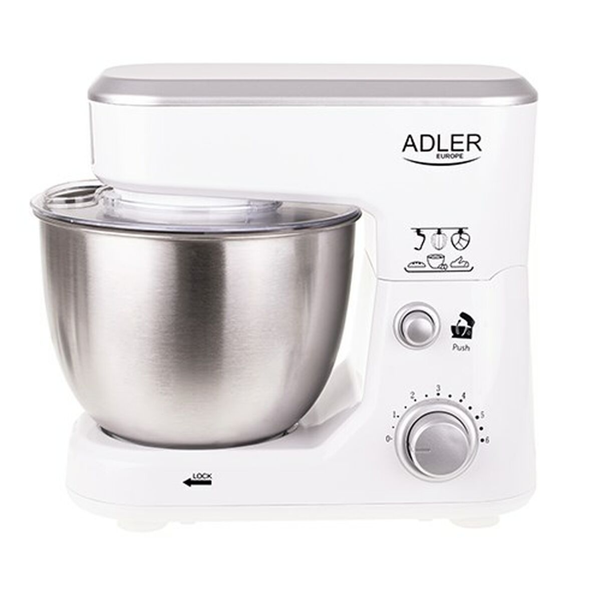 Foodprocessor Adler AD 4216 Hvid Sort 500 W 4 L