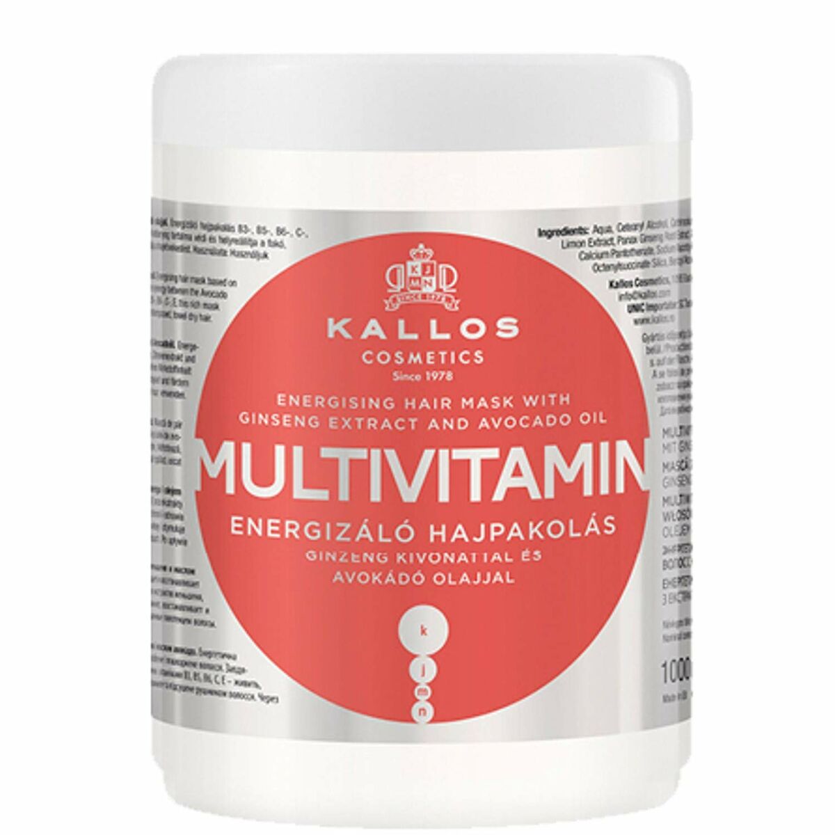 Nourishing Hair Mask Kallos Cosmetics Multivitamin 1 L Kallos Cosmetics