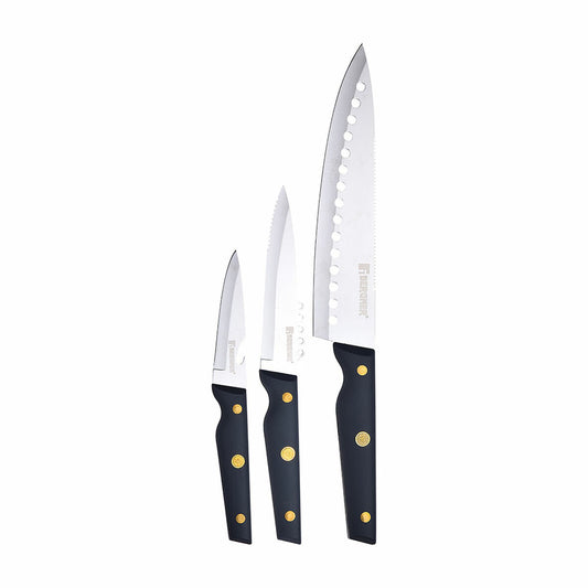 Knivsæt Bergner Pro Reeco BG41026DBL Rustfrit stål ABS 3 stk.