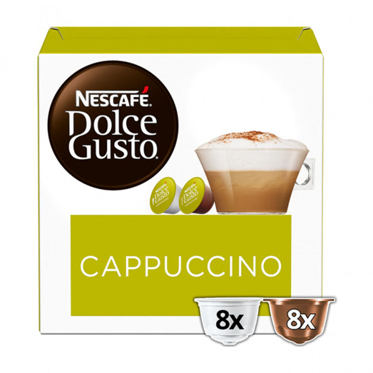 Kaffekapsler Nestlé CAPPUCCINO Cappuccino (16 enheder) (8 uds)