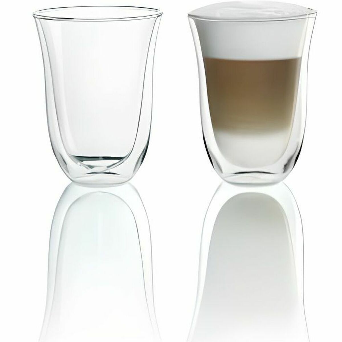 Sæt med glas DeLonghi 5513214611 22 cl Transparent (2 enheder)