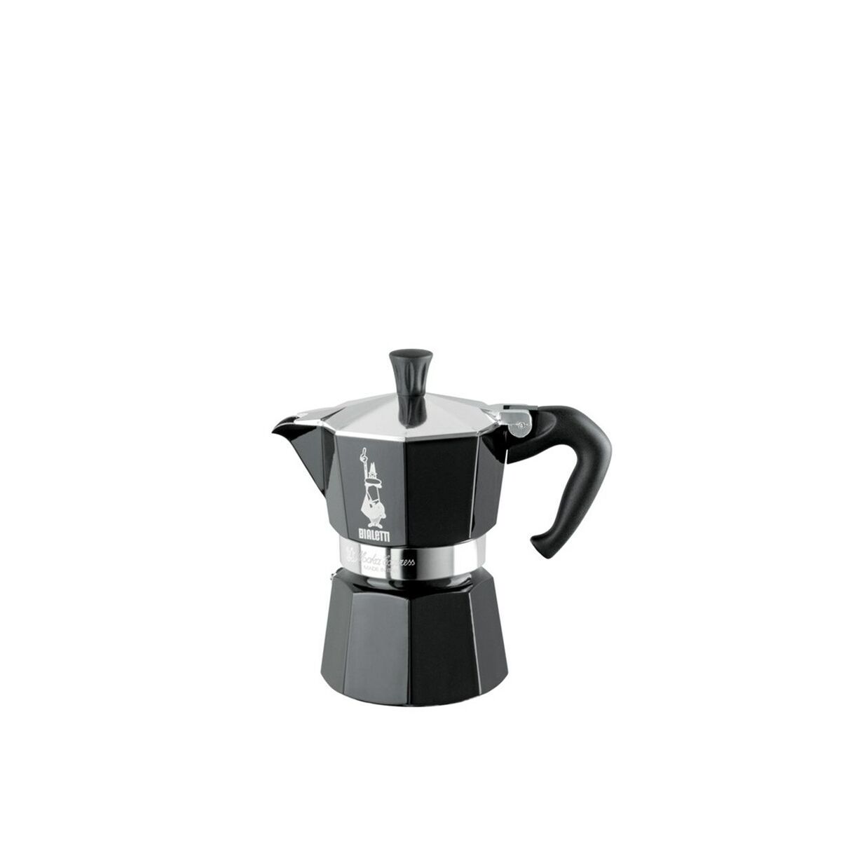 Italiensk kaffekande Bialetti Moka Express sort aluminium 6 kopper