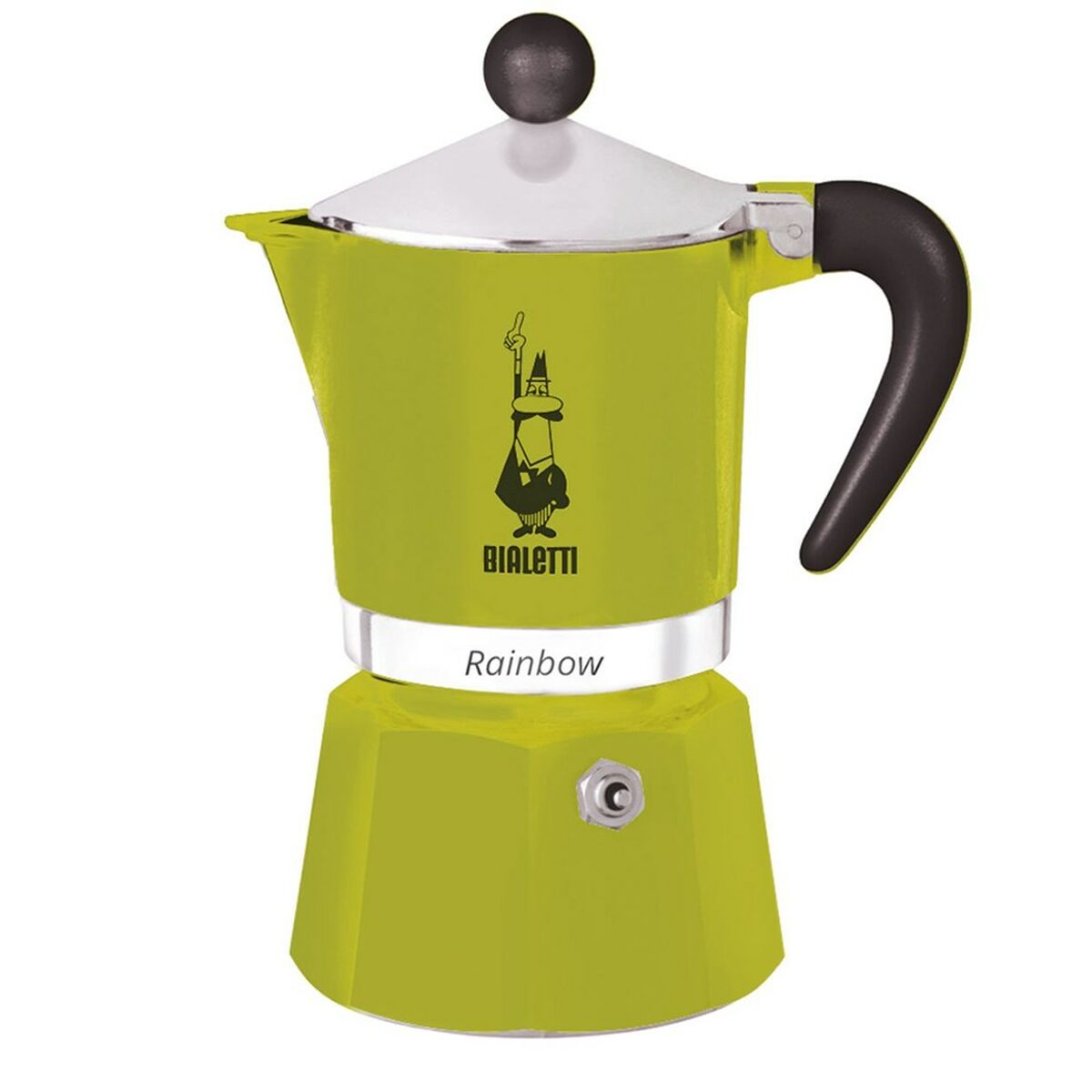 Italiensk kaffekande Bialetti Rainbow Green Metal Aluminium