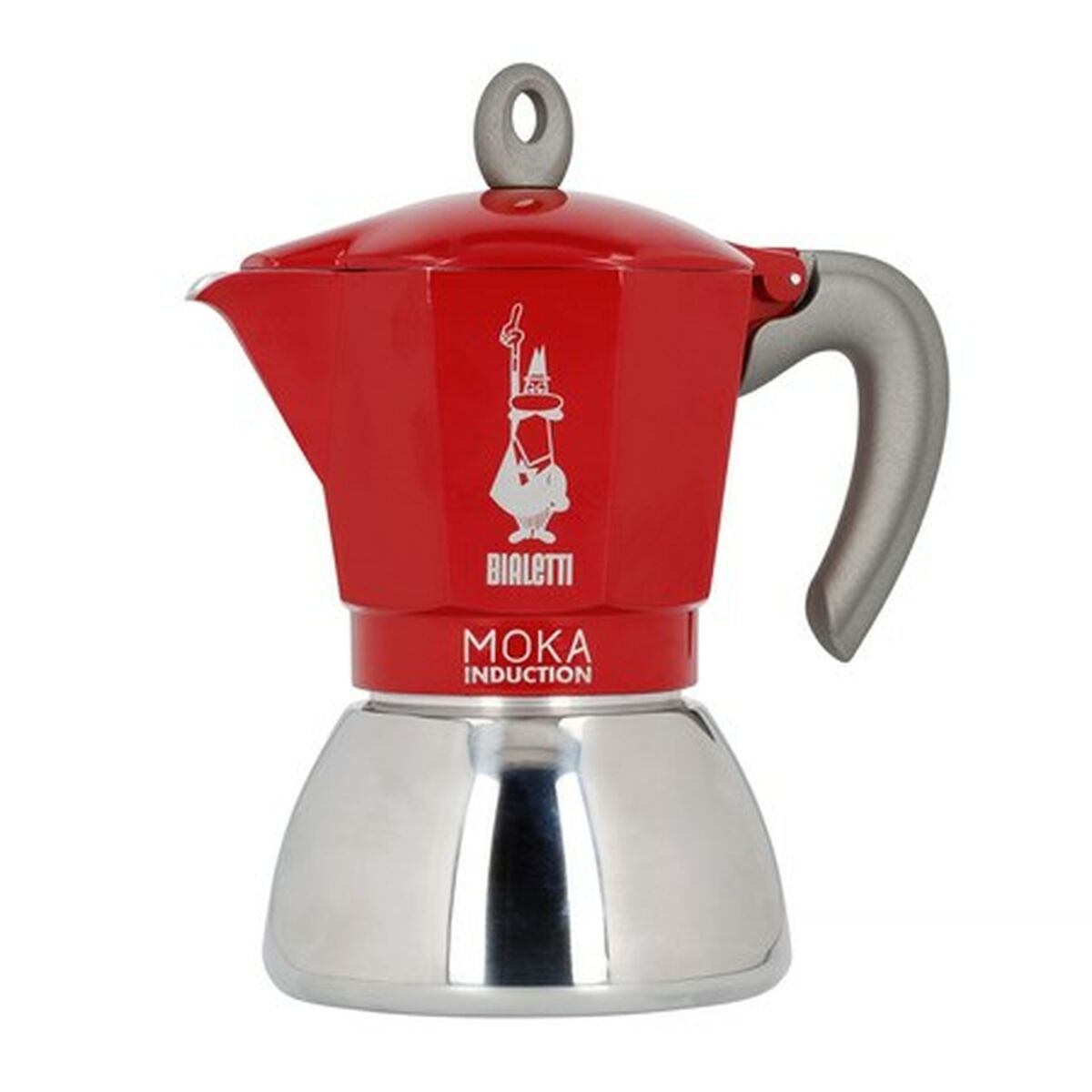 Italiensk Kaffekande Bialetti Moka Induktion Sort Rustfrit stål Aluminium 300 ml 6 Kopper