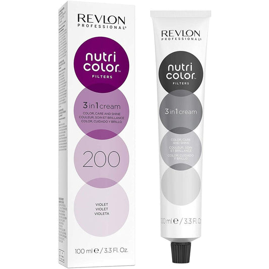 Permanent Colour Creme Revlon Nutri Color Filters Violet Nº 200 (100 ml) Revlon